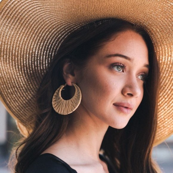 Jewelry - Bamboo Raffi Hoop Earrings